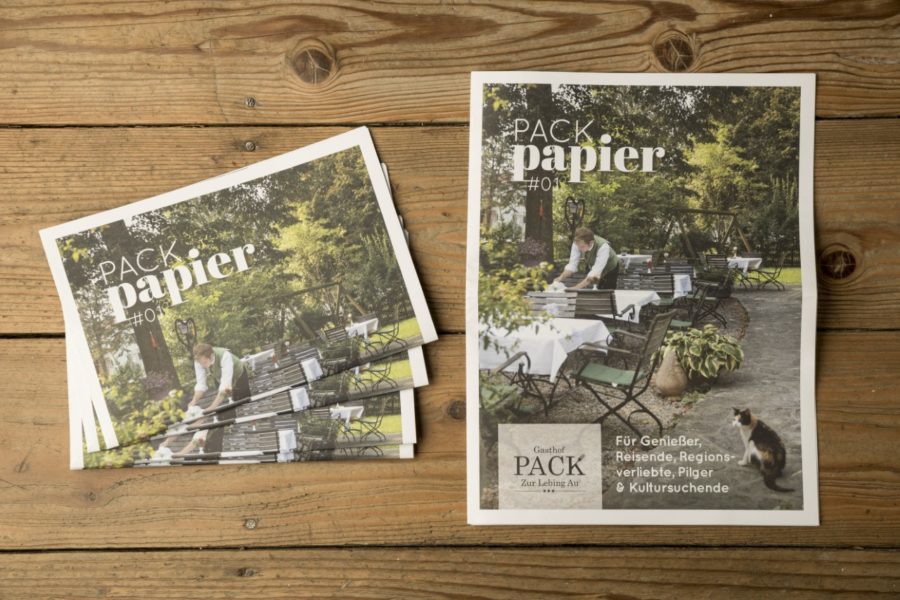 Packpapier, das neue Genuss-Magazin vom Gasthof-Pack