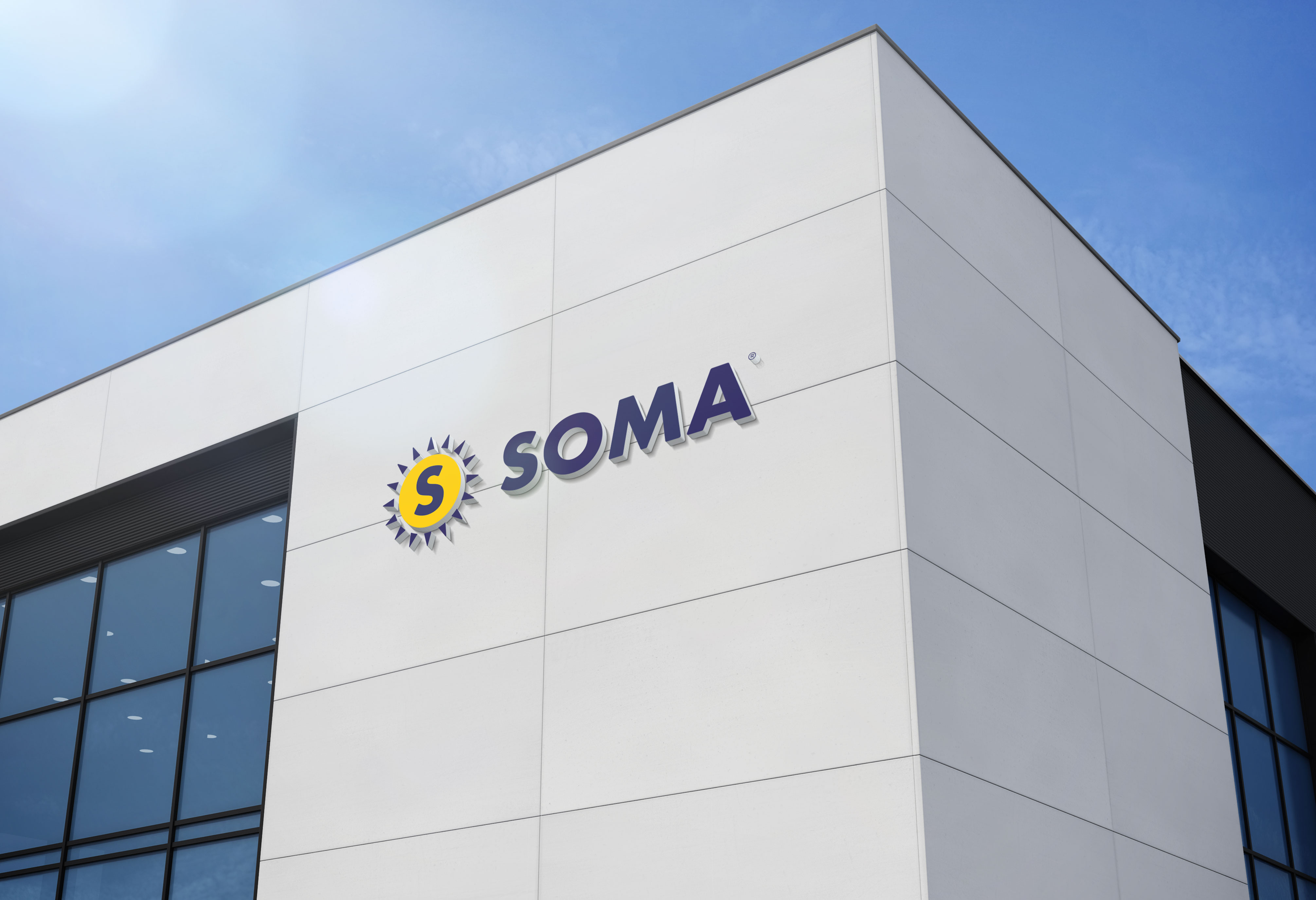 SOMA Logo an Headquarter